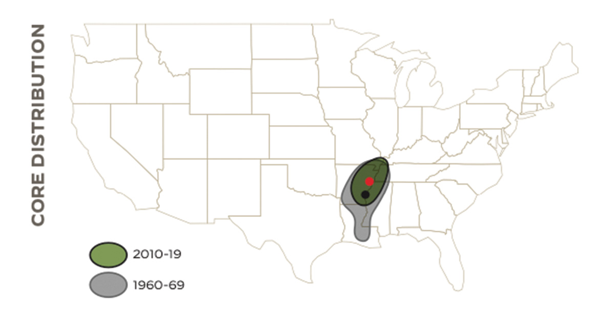 Ducks Unlimited Core Distribution Chart